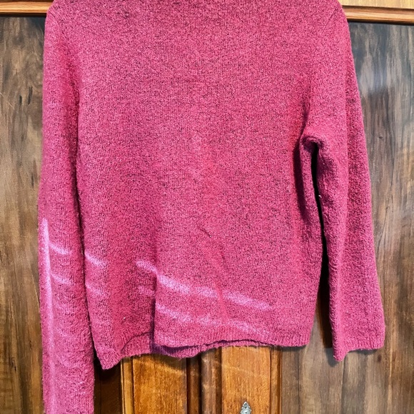 Monoprix Classic Raspberry Button-Front Cardigan Sweater - Picture 4 of 4